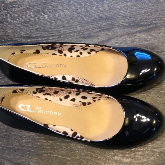 CL by Chinese Laundry Nerina black patent leather heel size 7 never worn - Picture 1 of 8